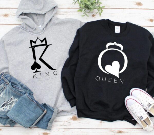 King & Queen Matching Set: Couple Hoodies & Sweaters! - Image 3