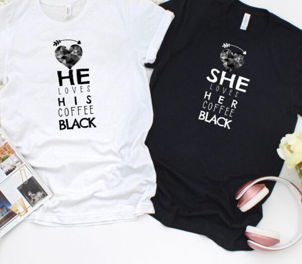 Matching Coffee Set for Couples: She/He Loves Coffee Black, Funny Gifts for Lovers - Image 4