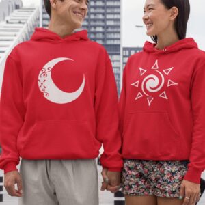 Matching Couple Outfits: Moon Sun, His Hers, Valentines Gift