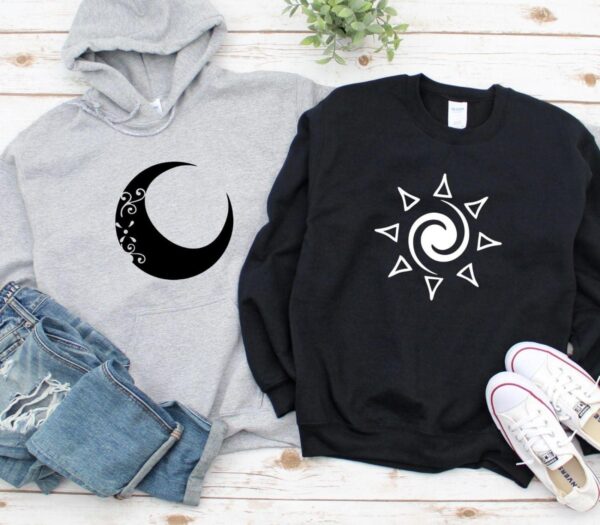 Matching Couple Outfits: Moon Sun, His Hers, Valentines Gift - Image 2