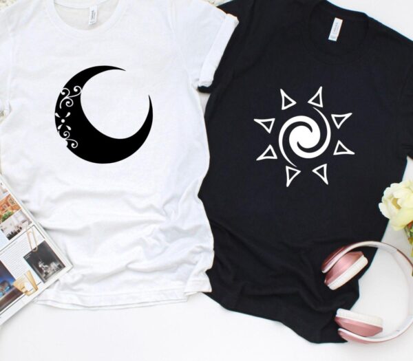 Matching Couple Outfits: Moon Sun, His Hers, Valentines Gift - Image 4
