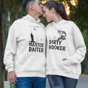 Matching Set: Master Baiter & Dirty Hooker Outfits - Fun Comfy Duo Collection