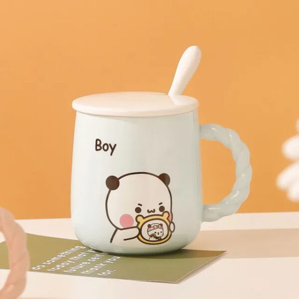 Boy Girl Couple Mug - Love Illustrated: Matching Mugs - Image 3