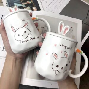 Bunny Mugs for Couples - Bunny Love: Couple Mugs