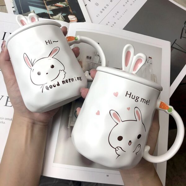 Bunny Mugs for Couples - Bunny Love: Couple Mugs