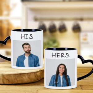 Couple Mug Design with Photo - Personalize Your Sip: Couple Photo Mug
