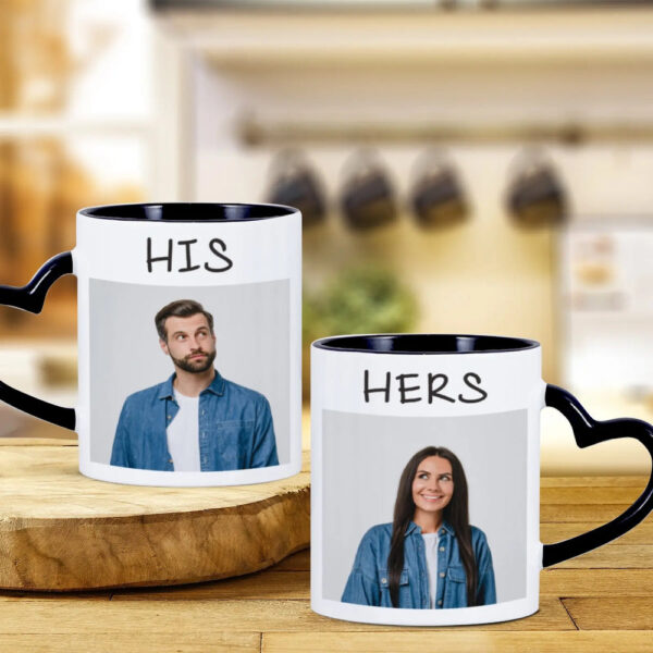 Couple Mug Design with Photo - Personalize Your Sip: Couple Photo Mug
