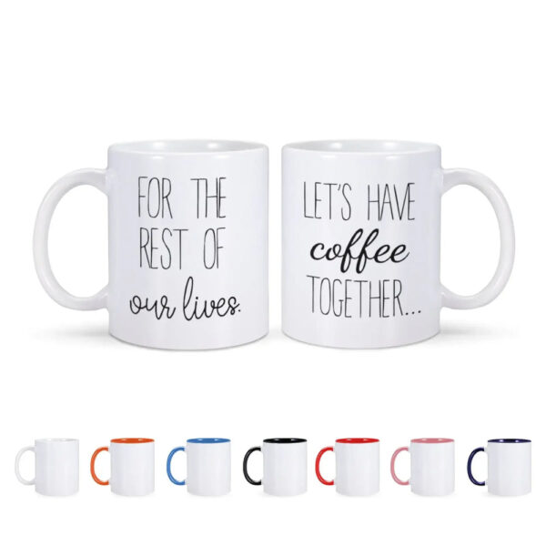 Cute Couple Coffee Mugs - Sip Together: Adorable Couple Mugs - Image 3