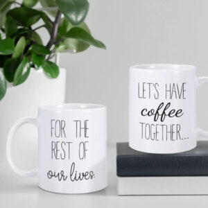 Cute Couple Coffee Mugs - Sip Together: Adorable Couple Mugs