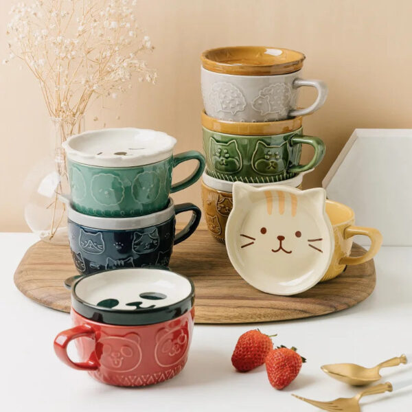 Cute Couple Mug Designs - Puppy & Kitty Love: Adorable Couple Mugs - Image 3