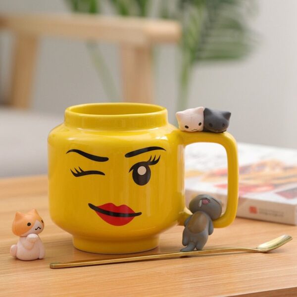 Funny Couple Mugs - Sip with Love: Hand Heart Mugs - Image 2