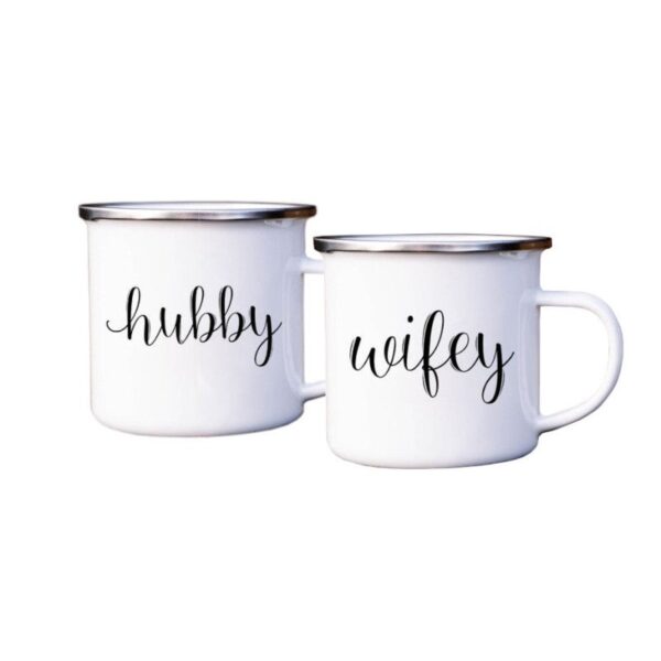Hubby Wifey Mugs - Sip in Love: Hubby and Wifey Mugs - Image 3
