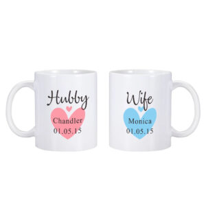 Hubby and Wife Mugs - Sip in Unison: Hubby and Wife Mugs for Couples