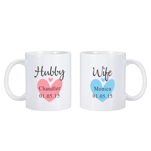 Hubby and Wife Mugs - Sip in Unison: Hubby and Wife Mugs for Couples