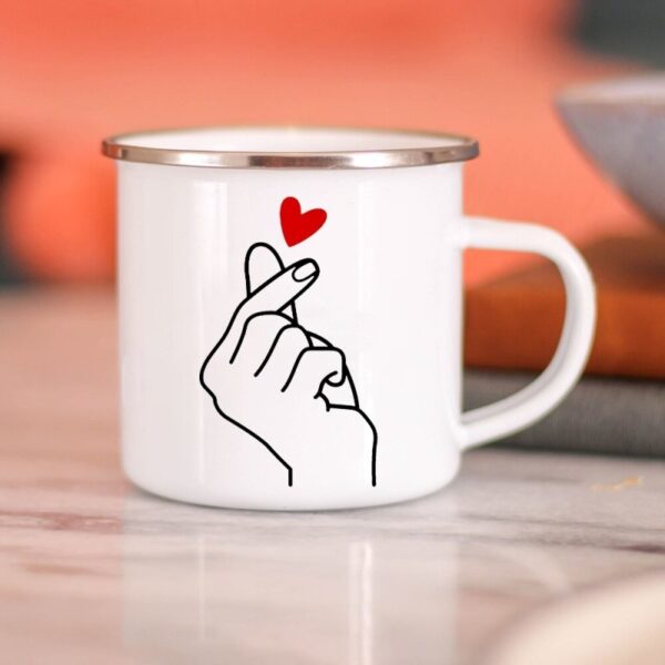 Kpop Coffee Mugs - Sip with Love: Hand Heart Mugs - Image 3