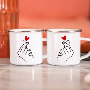 Kpop Coffee Mugs - Sip with Love: Hand Heart Mugs