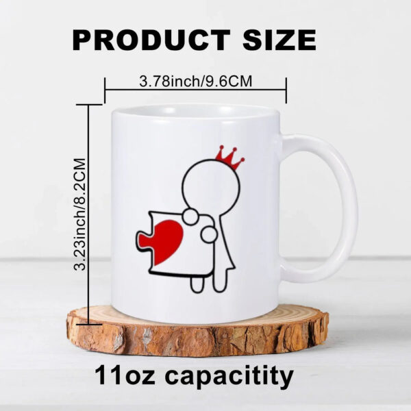 Puzzle Mugs for Couples - Love Interlocks: Puzzle Couple Mugs - Image 3