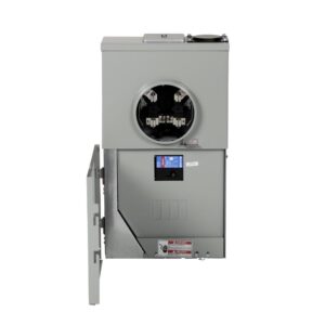 Eaton Type BR 200 -Amp 4 -Spaces 8 -Circuit Outdoor Main breaker meter combo Load Center