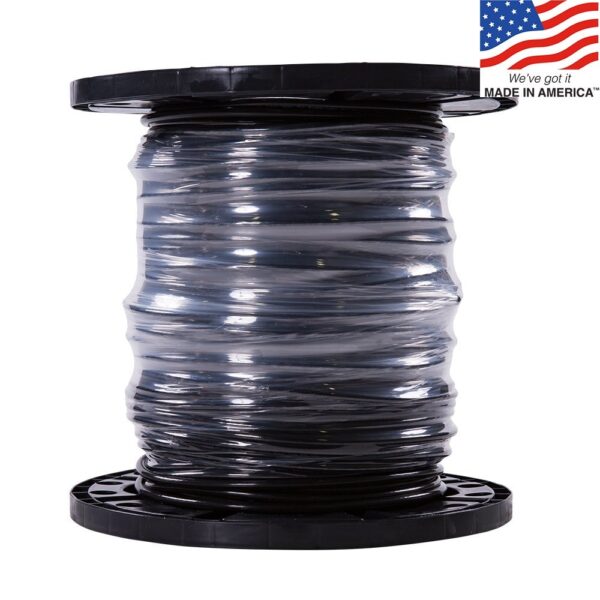 Southwire SIMpull 500-Feet 6 -AWG Black Stranded Copper THHN wire ( By-the-roll )