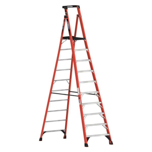 Werner PDIA00 12.0-Feet ( 16.0-Feet Reach Height ) Fiberglass Type 1A - 300 lbs. Load Capacity Podium ladder