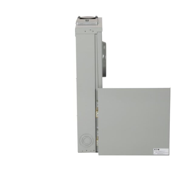 Eaton Type BR 200 -Amp 4 -Spaces 8 -Circuit Outdoor Main breaker meter combo Load Center - Image 5