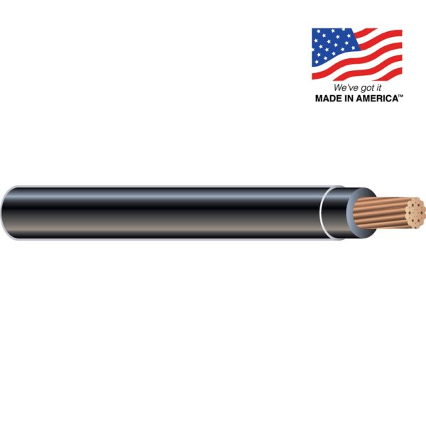 Southwire SIMpull 500-Feet 6 -AWG Black Stranded Copper THHN wire ( By-the-roll ) - Image 2