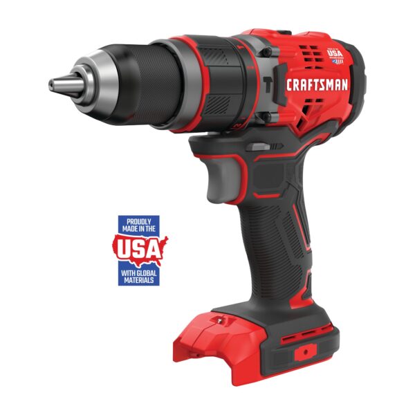 CRAFTSMAN V20 1/2-in 20-volt max Variable Speed Brushless Cordless Hammer Drill - Image 7