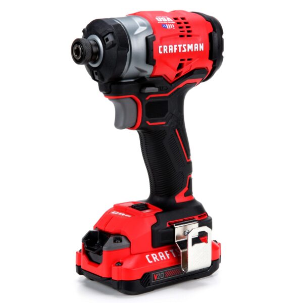 CRAFTSMAN V20 20-volt max Brushless Cordless Impact Driver (Battery Included and Charger Included and Soft Bag included) - Image 5