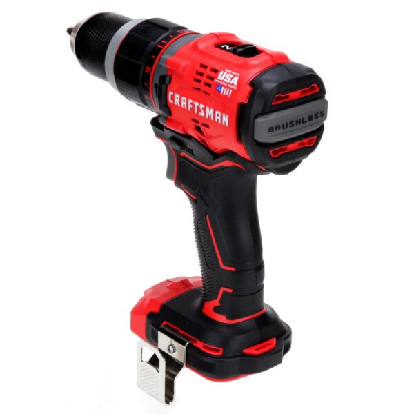 CRAFTSMAN V20 1/2-in 20-volt max Variable Speed Brushless Cordless Hammer Drill - Image 6