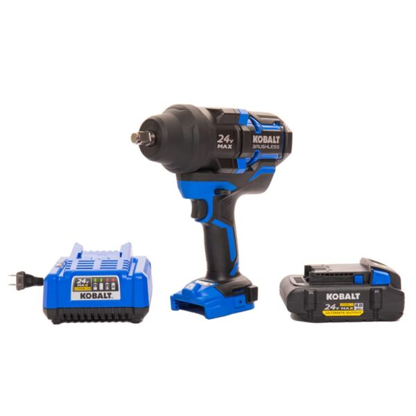 Kobalt XTR 24-volt Variable Speed Brushless 1/2-in Drive Cordless Impact Wrench ( Battery Included )