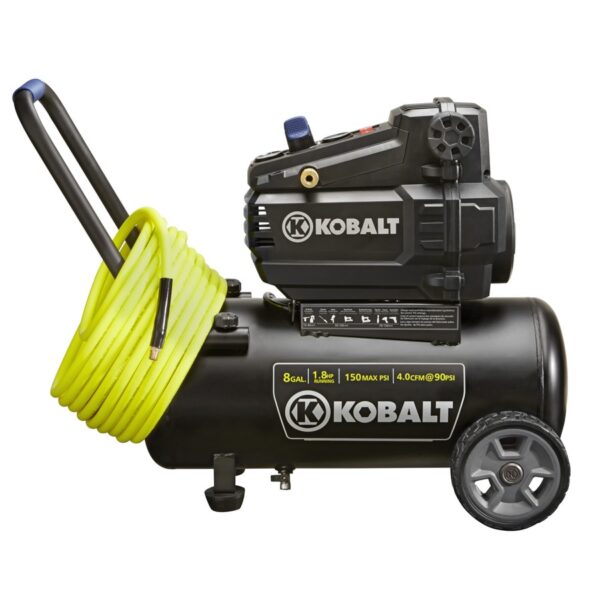 Kobalt 8-Gallon Portable Electric 150 PSI Horizontal Air Compressor - Image 4