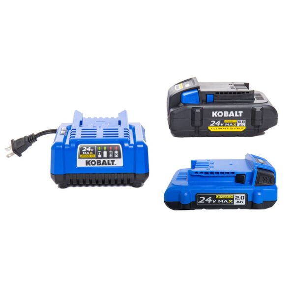 Kobalt XTR 24-volt 3-Tool Brushless Power Tool Combo Kit with Hard Case (2-Batteries and Charger Included) - Image 8