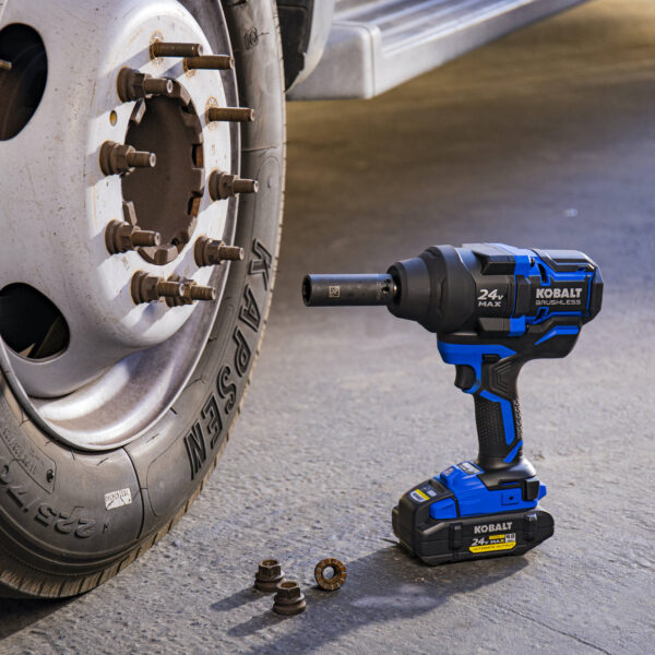 Kobalt XTR 24-volt Variable Speed Brushless 1/2-in Drive Cordless Impact Wrench ( Battery Included ) - Image 10