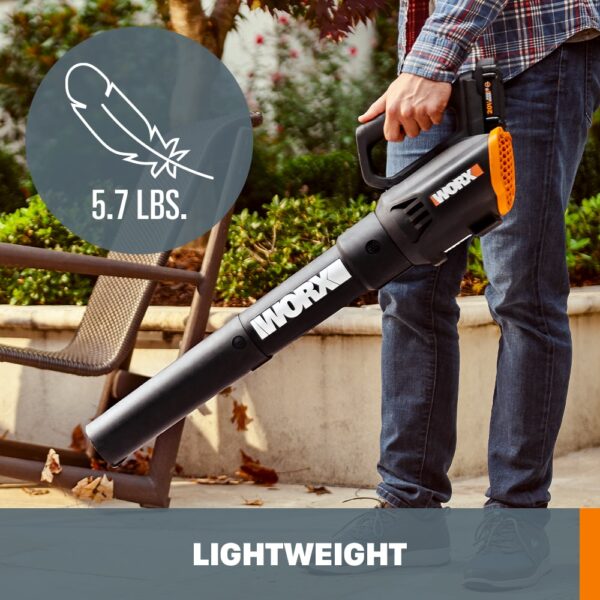WORX Power Share 20-volt Max Cordless Battery String Trimmer and Leaf Blower Combo Kit 2 Ah (Battery & Charger Included) - Image 4