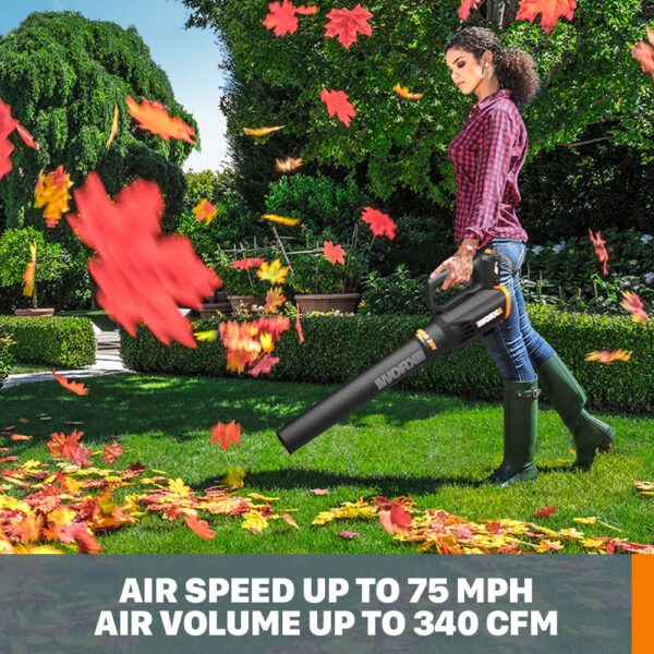 WORX Power Share 20-volt Max Cordless Battery String Trimmer and Leaf Blower Combo Kit 2 Ah (Battery & Charger Included) - Image 3