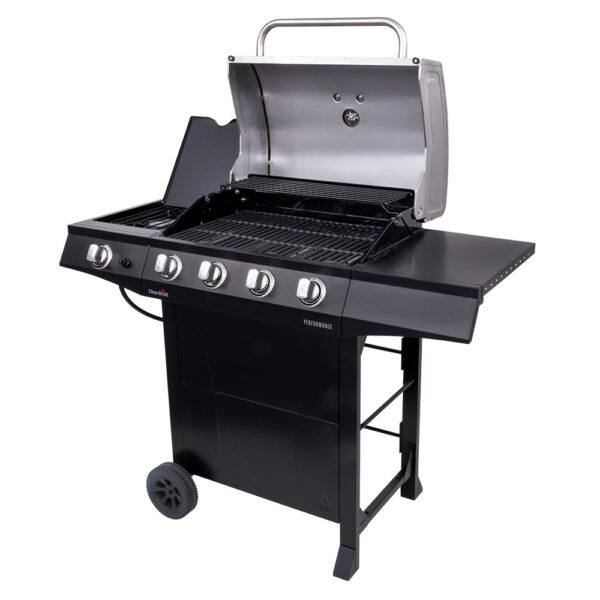 Charbroil Performance Series Black 4-Burner Liquid Propane Gas Grill with 1 Side Burner - Image 3