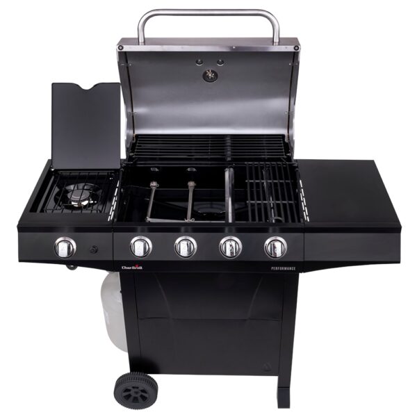 Charbroil Performance Series Black 4-Burner Liquid Propane Gas Grill with 1 Side Burner - Image 2