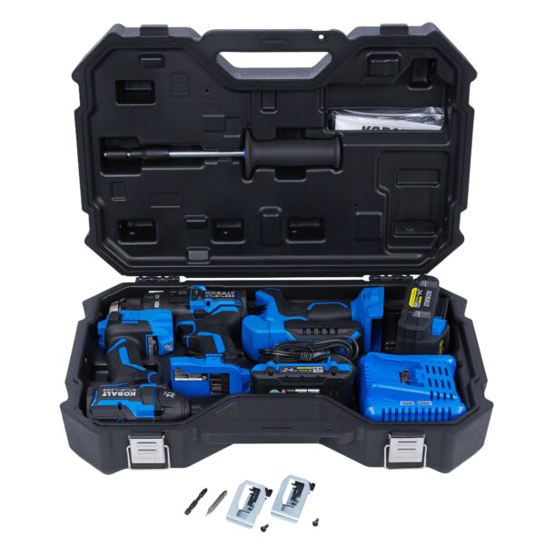 Kobalt XTR 24-volt 3-Tool Brushless Power Tool Combo Kit with Hard Case (2-Batteries and Charger Included) - Image 3