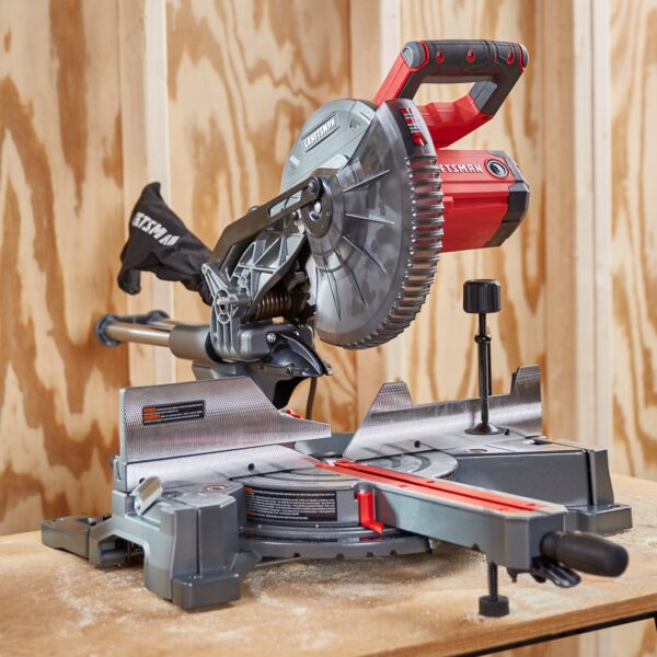 CRAFTSMAN 10-in 15-Amp Single Bevel Sliding Corded Miter Saw - Image 7