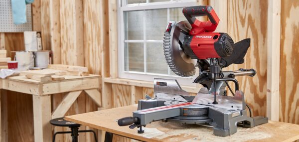 CRAFTSMAN 10-in 15-Amp Single Bevel Sliding Corded Miter Saw - Image 5