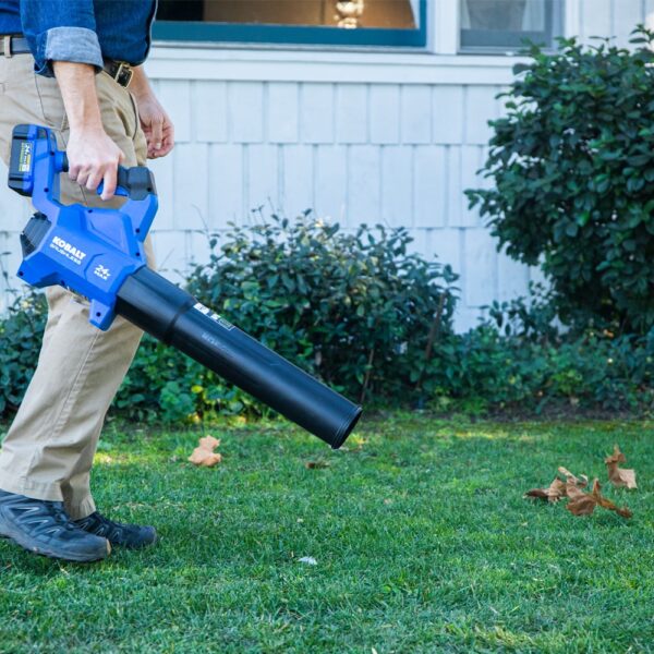 Kobalt 24-volt 500-CFM 120-MPH Battery Handheld Leaf Blower 4 Ah (Battery and Charger Included) - Image 10