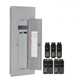 Square D Homeline 200 -Amp 40 -Spaces 80 -Circuit Indoor Main breaker Plug-On Neutral Load Center (Value Pack)