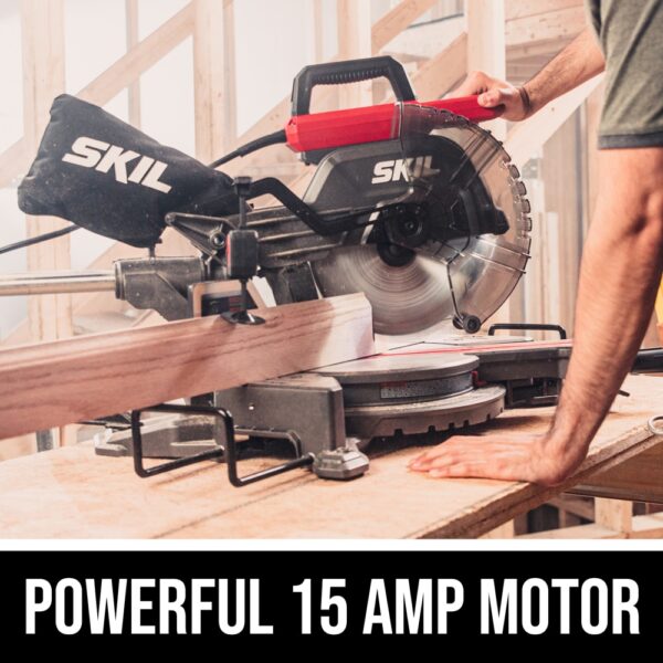 SKIL 10-in 15-Amps Dual Bevel Sliding Compound Corded Miter Saw - Image 2
