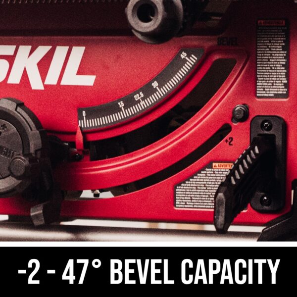 SKIL 10-in 15 -Amp 120 -Volt Portable Jobsite Table Saw with Folding Stand - Image 6