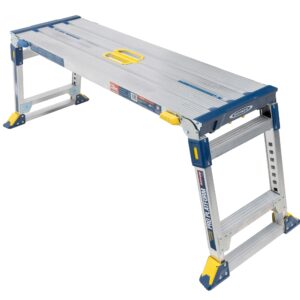 Werner Pro Linking Platform Aluminum 1.7-Feet H x 3.9-Feet L 300-lbs. Capacity Work platform