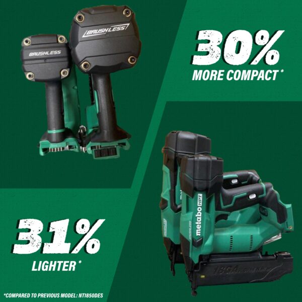 Metabo HPT MultiVolt 2-in 18 -Gauge Cordless Brad Nailer ( Battery Included ) - Image 9
