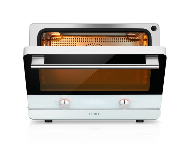 FOTILE ChefCubii 4-In-1 Steam Air Fryer Food Dehydrator 6 -Slice White Convection Toaster Oven Automatic Shut-Off - Image 6