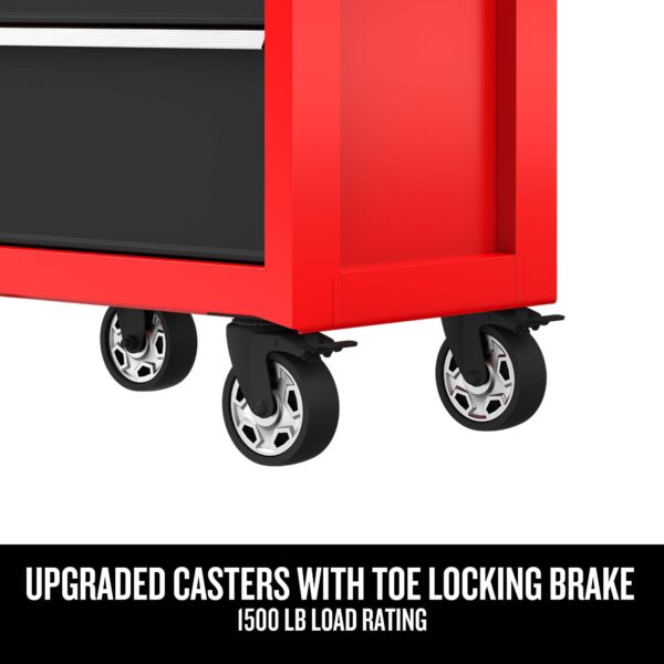 CRAFTSMAN 2000 Series 26-Inches W x 36.5-Inches H 5 -Drawer Steel Rolling Tool Cabinet ( Red ) - Image 5