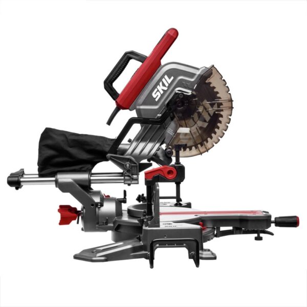 SKIL 10-in 15-Amps Dual Bevel Sliding Compound Corded Miter Saw - Image 9