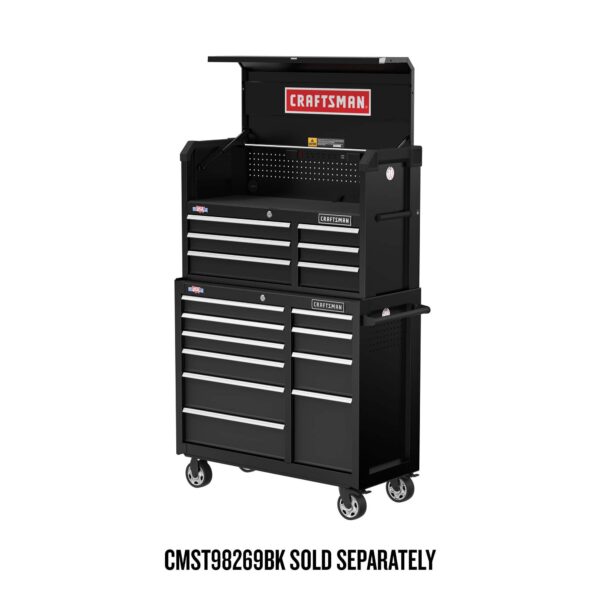 CRAFTSMAN 2000 Series 41-Inches W x 37.5-Inches H 10 -Drawer Steel Rolling Tool Cabinet ( Black ) - Image 3